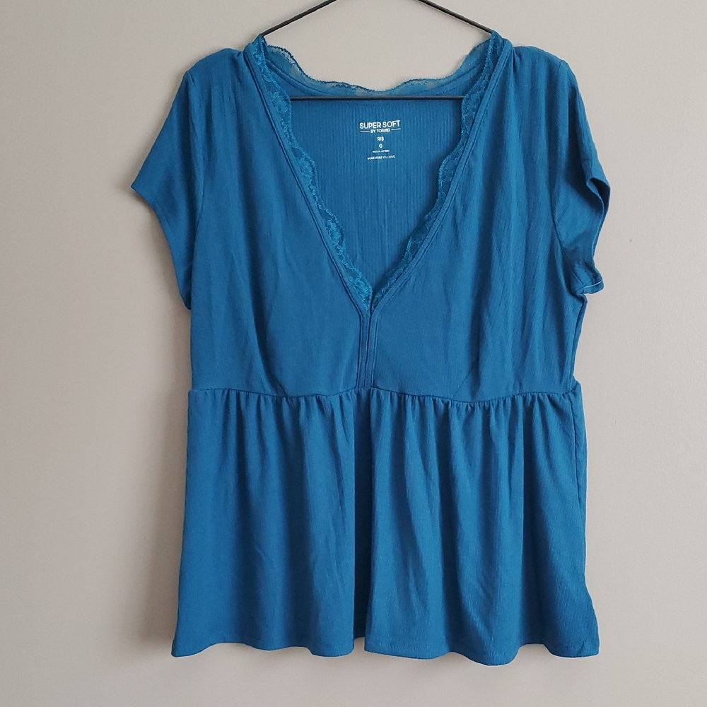 Torrid Teal Blue Women's Blouse